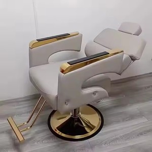 Sillón <span class=keywords><strong>de</strong></span> Barbero Reclinable Económico en Venta para Salón <span class=keywords><strong>de</strong></span> Belleza en Rosa <span class=keywords><strong>Muebles</strong></span> <span class=keywords><strong>de</strong></span> Salón <span class=keywords><strong>de</strong></span> Belleza Modernos para Sala <span class=keywords><strong>de</strong></span> Estar en Negro y Dorado - Product Image 2