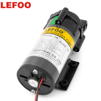 Pompa Diafragma RO LEFOO Kelas Komersial 24V DC 400GPD, Pompa Booster Reverse Osmosis untuk Pemurni Air
