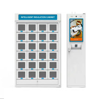 Máquina Expendedora de Comida Caliente con Pantalla Táctil de 22 Pulgadas, Calefacción, Refrigeración, Sanitización UV y Control por Software