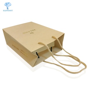 Bolsa de Papel para Regalo con Diseño Personalizado, Bolsa de Papel Kraft Marrón Artesanal con Asa - Product Image 5