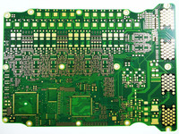 Scheda PCB Complessa Multistrato ad Alta Densità con Maschera di Saldatura Verde in Materiale FR-4 Certificata ISO/ROHS per il Settore Consumer