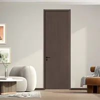 Porte en bois massif écologique certifiée CE ISO, résistante aux explosions et aux balles, finition par transfert thermique pour villa, hôtel, hôpital, école