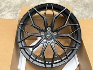 Jantes en alliage d'aluminium forgé OEM 20-21 pouces, concaves profondes, 5x112/5x114.3/5x120, noir mat, haute performance - Product Image 4