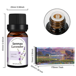 Huile essentielle de fleurs, d'herbes, de menthe poivrée, de lavande et d'ylang-ylang, 10 ml, 6 flacons, étiquette privée personnalisée, pour l'aromathérapie, le diffuseur, la fabrication de savon - Product Image 6