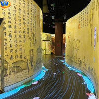 Sistema de Proyección Interactiva 3D para Pared y Suelo, Juego de Proyección Interactiva con Flores AR para Museos de Arte, Parques Infantiles y Centros Comerciales