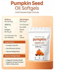 Cápsulas de Aceite de Semilla de Calabaza 3000mg Prensado en Frío para el Crecimiento del Cabello, Salud de la Próstata y Suplemento para la Vejiga - ¡Venta Caliente! - Product Image 5