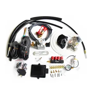 Kit de conversión de cng de 4 cilindros para motor de gasolina, kit secuencial de piezas y accesorios para motocicleta