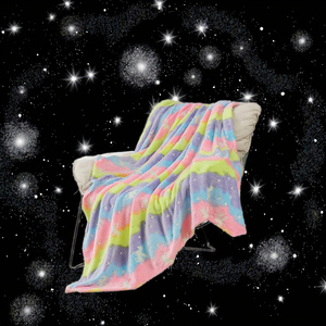 <strong>Designer</strong> Colorful Unicorn Flannel <strong>Fleece</strong> Knitted 100% Polyester Luminous Magic Glow Dark Four Seasons Anti-Pilling Blanket for - Product Image 3
