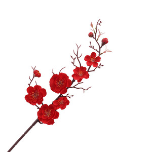 Arreglo Floral de Estilo Chino con Flores de Ciruelo de Seda Artificial, Bonsái para Decoración de Entrada del Hogar, Accesorios de Fotografía - Product Image 5