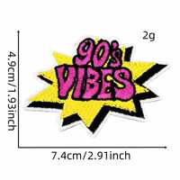 Patchs brodés écologiques thermocollants sur le thème de la musique et des consoles de jeux rétro des années 90, avec motifs DVD, cassettes et radio, pour chapeaux
