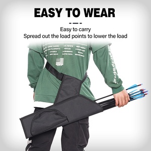 SPG Archery Arrows Bag Recurve Bow Takedown Longbow Hunting Waist Holder Adjustable Backpack Belts Storage Arrow <strong>Quiver</strong> - Product Image 6