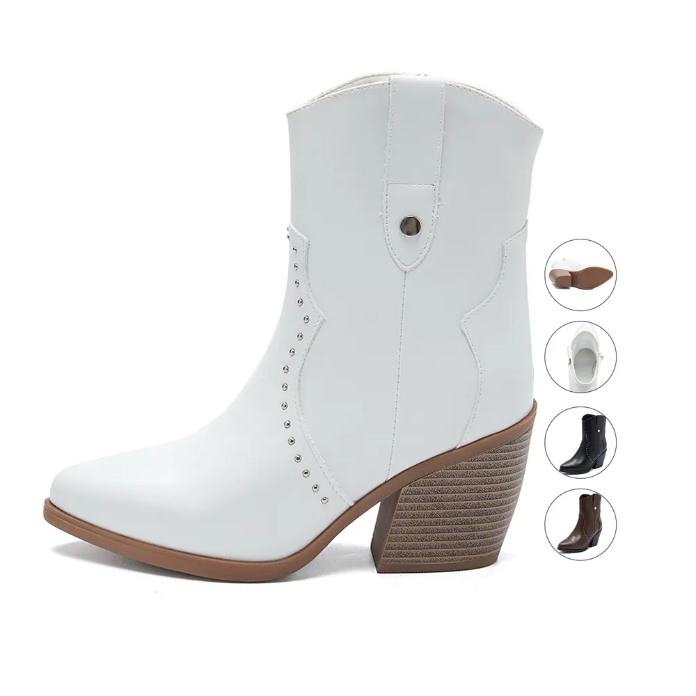 Fábrica Por Atacado Personalizado Cimento Sapatos Branco Clássico Chelsea Martin Bota Chunky Mulheres Botas Para Senhoras Novo Estilo