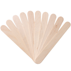 100 unidades/bolsa Espátula profesional <span class=keywords><strong>grande</strong></span> de madera para depilación, aplicador de cera para depilación corporal - Product Image 1