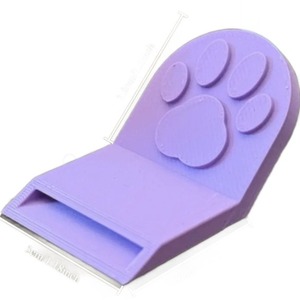 Ouvre-boîte pour animaux de compagnie Cat Paw, outil portable violet pour chats et chiens, paquet unique, matériau PP - Product Image 4