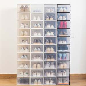 กล่องเก็บรองเท้าแบบซ้อนได้ PP ปรับแต่งได้ - ราคาโรงงานเพื่อตู้เสื้อผ้าที่เรียบร้อย - Product Image 1
