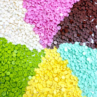 500g/Lot Blocs de construction ronds de 0,8 cm, petites granules créatives faites à la main pour le rembourrage, accessoires pour kit d'artisanat DIY