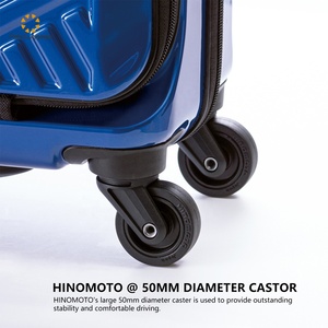 Phụ nữ và trẻ em 14-18 inch xe đẩy hành lý du lịch nhỏ mang theo vali lên máy bay với vật liệu máy tính Spinner Spinner - Product Image 3