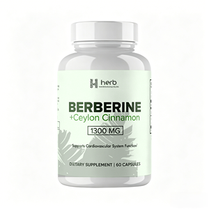 Capsules de berbérine en marque privée OEM/ODM - Supplément de berbérine naturelle de haute pureté pour adultes, pour l'énergie - Product Image 1