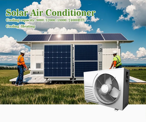 Aire Acondicionado Híbrido Solar AC/DC de 12K, 18K, 24K BTU (12000-15000 BTU) con Ahorro de Energía, en Caja de Cartón, Compatible con OEM/ODM - Product Image 1