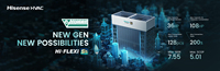 Système de climatisation VRF split Hisense 8HP-120HP pour écoles, plage de chauffage/refroidissement de 15 à 55, écologique, R-410A Hitachi
