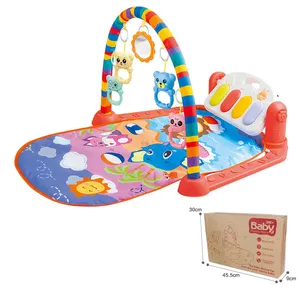 Baby Gyms Spiel matten Musikalisches Aktivität zentrum Kick & Play Piano Gym Tummy Time Gepolsterte Matte für Neugeborene Kleinkinder