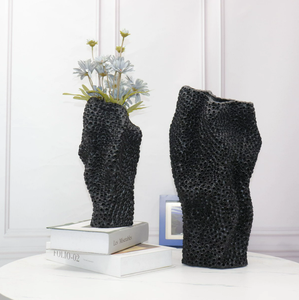 Jarrón de Resina Blanco Bisque de Lujo para Decoración del Hogar, Accesorios de Interior Minimalistas al por Mayor - Product Image 6