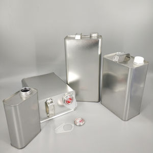 <span class=keywords><strong>Bidon</strong></span> rectangulaire en métal, 0,35 L à 5L, boîte de conserve pour huile moteur intérieure et extérieure de style F sans doublure - Product Image 4