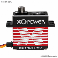 Servomoteur numérique sans noyau XQ-POWER XQ-S8215D 15 kg, couple élevé, haute vitesse, étanche 8,4 V HV pour hélicoptère RC et robot