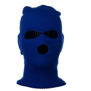 100% Acryl Großhandel Ski masken Benutzer definiertes Logo Sturmhaube Gestrickte Ski maske 3-Loch-Skimaske - Product Image 6