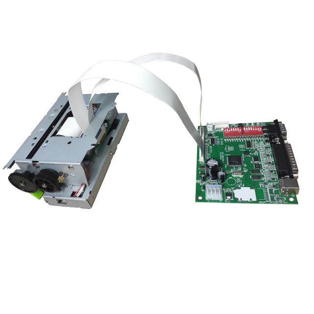 Industrial RS232 USB Auto Cut 100mm 4 Inch Thermal Kiosk Receipt Continuous Self Adhesive Fanfold Sticker Roll Label Printer