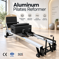 Logo Kustom Gaya Klasik Reformer Pilates Premium Sistem Pegas Kulit Berat Seimbang untuk Kebugaran dan Studio
