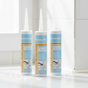 Mastic <span class=keywords><strong>silicone</strong></span> acétique GP élastique transparent anti-moisissure <span class=keywords><strong>à</strong></span> séchage rapide, résistant <span class=keywords><strong>à</strong></span> l'acide, durable pour aluminium, sanitaires et céramiques - Product Image 1