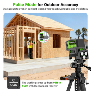 Niveau laser à lignes croisées Huepar PL211G Mini avec 2 points plomb verticaux, outil point à point adapté aux supports multifonctions - Product Image 4