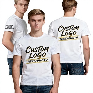 Custom Printed Breathable Premium Quality Men's Red O-Neck Short Sleeve T-Shirt with Logo Text Photo Design Casual Jersey Cotton - Product Image 5