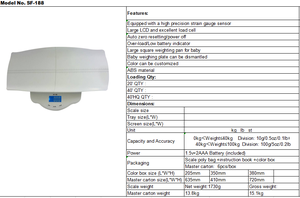 Báscula Digital para Bebés Veidt Weighing High White, 25 kg, para Bebés y Mascotas Pequeñas, Modelo SF-188, Alta Precisión - Product Image 6