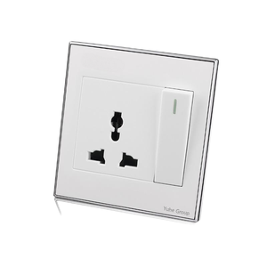 Prise murale AC 110V~250V 5 pôles, prise standard britannique avec panneau tactile, 10A, matériau PC, reconnue à l'international - Product Image 3