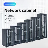 Kabinet Jaringan Peralatan Komunikasi Komputer Switch Server Arus Lemah Rak Penguat Disipasi Panas Stok 15U-47U