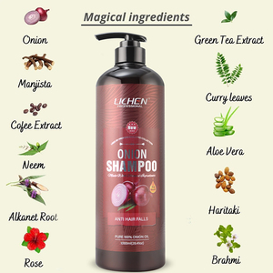 Champú orgánico anticaída para adelgazar el cabello, cebolla, 1 litro - Product Image 3