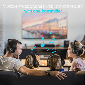 Casque audio sans fil HIFI stéréo supra-auriculaire 2026 incontournable pour regarder les événements sportifs – Faible latence AUX/RCA/Toslink numérique - Product Image 3