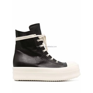Zapatillas Deportivas Unisex de Piel de Becerro Original con Ojales Metálicos, Estilo Senderismo y Pesca, de Cuero Genuino, con Cordones Grandes y Caña Alta - Product Image 4