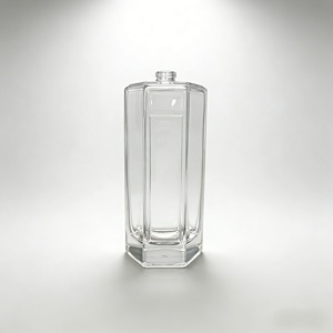 100ml Empty Luxury Hexagonal Glass Perfume Spray Bottle with Fine Mist <strong>Reed</strong> Diffuser Refillable Sprayer Sealing <strong>Screen</strong> Printed - Product Image 1