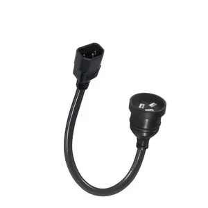 IEC C14 to Aus 3 Prong Plug Female Socket Power Cable UPS Unit Extension Power Supply Cord 240V 20cm Short Length