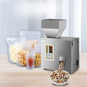 เครื่องบรรจุภัณฑ์แนวตั้งกึ่งอัตโนมัติสำหรับเม็ดผงพร้อมเครื่องบรรจุผงแบบ Auger สำหรับขนมขบเคี้ยว ถั่ว <span class=keywords><strong>เมล็ด</strong></span>พืช - Product Image 1