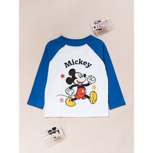 เสื้อยืดลายหนูสำหรับเด็กผ้าคอตตอนแท้แห้งเร็วสไตล์เกาหลีมีโลโก้ออกแบบลายตะวันตกสำหรับฤดูร้อน - Product Image 1