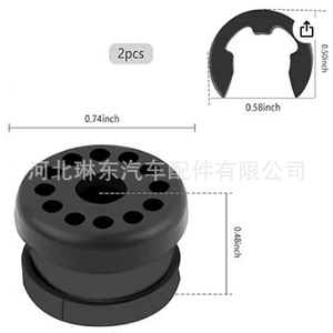 Douille de levier de boîte de transfert Dodge Ram, axe de 8,5 mm, longueur de 12 mm, en acier au carbone, à sertir - Product Image 2