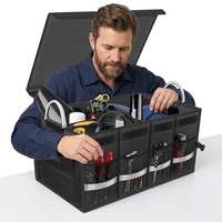 Nouvel Organisateur de Coffre de Voiture en Polyester de Luxe, Portable, Grande Capacité, Boîte de Rangement Pliable