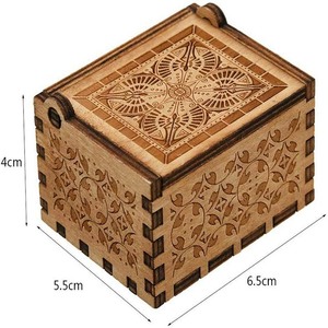 Caja <span class=keywords><strong>de</strong></span> música <span class=keywords><strong>de</strong></span> madera grabada antigua "<span class=keywords><strong>No</strong></span> se puede evitar enamorarse" Estuches musicales Regalo <span class=keywords><strong>de</strong></span> cumpleaños Juguetes para niños - Product Image 5