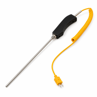 Sonda Termopar Tipo K WRNK-187 Blindada de Acero Inoxidable para Medición de Alta Temperatura en Aluminio Fundido, Zinc y Agua