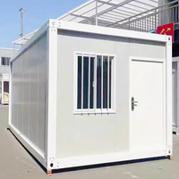 Maison mobile modulaire étanche de 20 pieds, mini-conteneur détachable, entrepôt modulaire, bureau avec toilettes