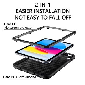 Laudtec เคสพีซีซิลิโคนนิ่มแบบ2-in-1ฝาหลังแบบหมุนได้หลายมุมเคสแท็บเล็ตสำหรับ iPad Air 11นิ้ว2025 A16 - Product Image 4